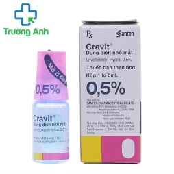 Cravit 0,5% 5ml Santen - Thuốc điều trị nhiễm khuẩn hiệu quả
