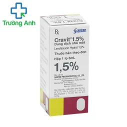 Cravit 1,5% 5ml - Thuốc trị nhiễm khuẩn mắt của Nhật Bản