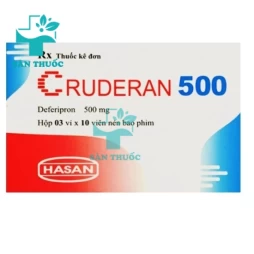 Cruderan 500 Hasan - Thuốc trị quá tải sắt hiệu quả