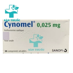 Cynomel 0.025mg Sanofi - Thuốc trị suy giáp của Pháp