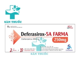 Deferasirox-5a Farma 250 mg - Thuốc điều trị bệnh quá tải sắt mạn tính