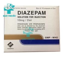 Diazepam 10mg/2ml Vidipha - Thuốc điều trị rối loạn lo âu