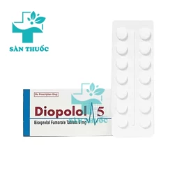 Diopolol 5mg-Trị tăng huyết áp, đau thắt ngực của Chanelle