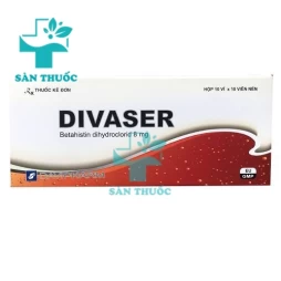 Divaser 8mg - Thuốc điều trị chứng chóng mặt, đau đầu hiệu quả