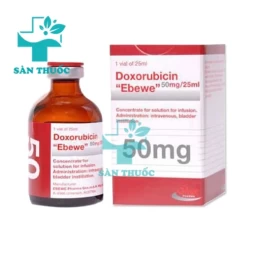 Doxorubicin "Ebewe" 50mg/25ml - Thuốc trị ung thư hiệu quả