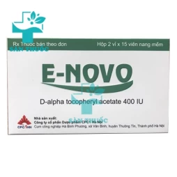 E-Novo 400IU CPC1HN -Thuốc điều trị thiếu vitamin E, chống oxy hóa