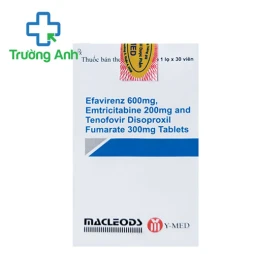 Efavirenz 600mg, Emtricitabine 200mg and Tenofovir 300mg Macleods