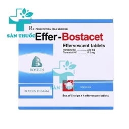 Effer Bostacet Boston Pharma - Thuốc giảm đau, hạ sốt hiệu quả