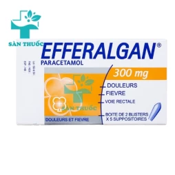 Efferalgan Suppo.80mg-150mg-300mg - Thuốc điều trị đau đầu, hạ sốt hiệu quả
