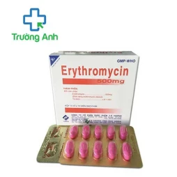 Erythromycin 500mg Vidipha - Thuốc điều trị nhiễm khuẩn