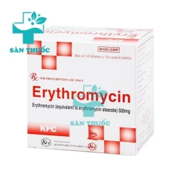Erythromycin 500mg Khapharco - Thuốc điều trị nhiễm khuẩn