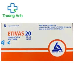 Etivas 20 - Thuốc điều trị tăng Cholesterol hiệu quả