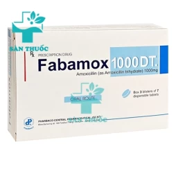 Fabamox 1000 DT Pharbaco - Thuốc điều trị nhiễm khuẩn hiệu quả