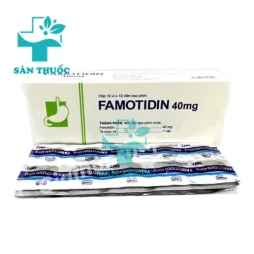 Famotidin 40mg Hataphar - Thuốc điều trị viêm loét dạ dày, tá tràng