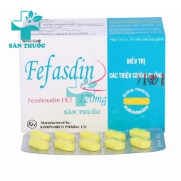Fefasdin 120 Khapharco - Thuốc điều trị viêm mũi dị ứng
