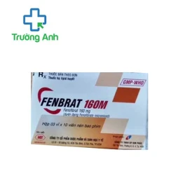 Fenbrat 160M Mebiphar - Thuốc điều trị tăng cholesterol hiệu quả