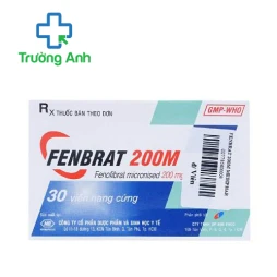Fenbrat 200M Mebiphar - Thuốc trị tăng cholesterol máu