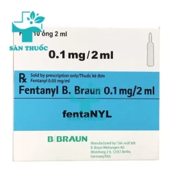 Fentanyl B.Braun 0.1mg/2ml - Thuốc giảm đau của Đức