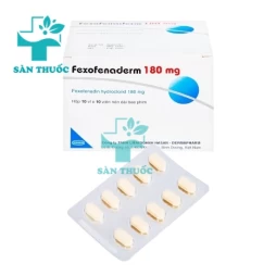 Fexofenaderm 180mg Hasan - Điều trị viêm mũi dị ứng, mề đay