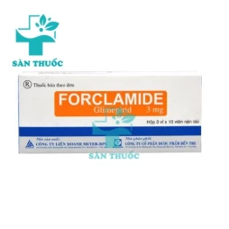 Forclamide 3mg Meyer - Thuốc điều trị bệnh tiểu đường tuýp 2