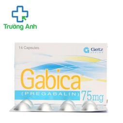 Gabica 75mg Getz Pharma - Thuốc điều trị bệnh đau thần kinh, động kinh