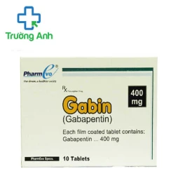 Gabin 400mg PharmEvo - Thuốc chống động kinh của Pakistan