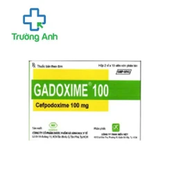 Gadoxime 100 Mebiphar - Thuốc điều trị nhiễm khuẩn nhẹ