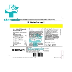 Gelofusine 500ml - Dung dịch truyền huyết tương của Malaysia
