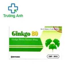 Ginkgo 80 HD Pharma - Điều trị thiểu năng tuần hoàn não