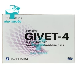 Givet- 4 - Thuốc dự phòng và trị bệnh hen mạn tính của Davipharm