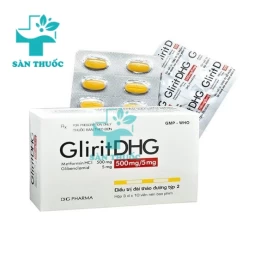 GliritDHG 500mg/5mg DHG Pharma - Điều trị đái tháo đường tuýp 2 hiệu quả