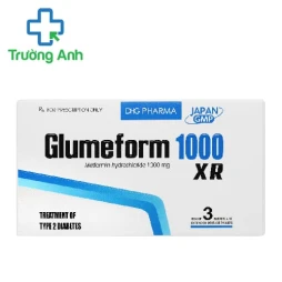 Glumeform 1000 XR DHG Pharma - Thuốc trị bệnh tiểu đường tuýp 2