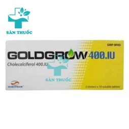 Goldgro W 400IU Hadiphar - Thuốc điều trị còi xương, suy dinh dưỡng