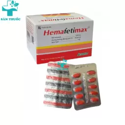 Hemafetimax - Sắt fumarat 200mg + Acid folic 1mg Vacopharm