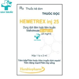 Hemetrex Inj 25 - Methotrexate 25mg/ml Hera