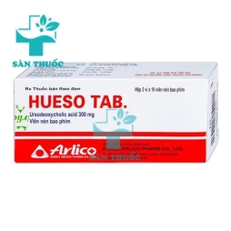 Hueso Tab 300mg - Thuốc điều trị sỏi túi mật cholesterol của Hàn