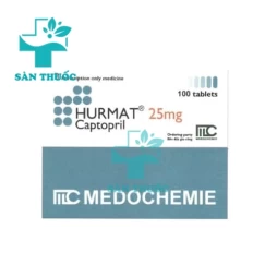 Hurmat 25mg Medochemie - Thuốc trị tăng huyết áp, suy tim hiệu quả