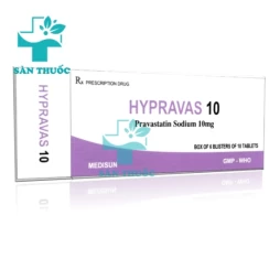 Hypravas 10 - Thuốc điều trị các bệnh tim mạch của Medisun