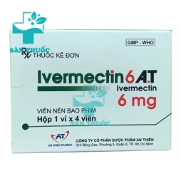 Ivermectin 6 A.T - Thuốc tẩy giun cho người lớn và trẻ em