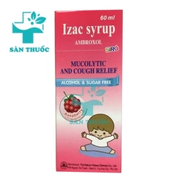 Izac Syrup Chai 60ml - Siro ho hỗ trợ long đờm hiệu quả