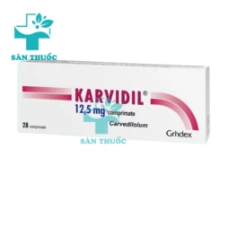Karvidil 12,5mg Grindeks - Thuốc trị tăng huyết áp của Lavita