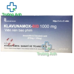 Klavunamox 1g - Thuốc điều trị nhiễm khuẩn hiệu quả Thổ Nhĩ Kỳ