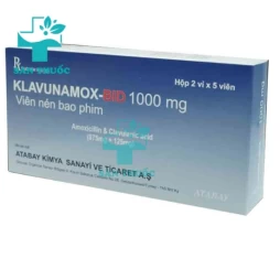 Klavunamox 1g - Thuốc điều trị nhiễm khuẩn hiệu quả Thổ Nhĩ Kỳ