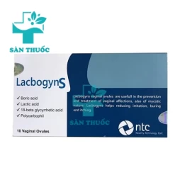 Lacbogyns - Viên đặt điều trị viêm âm đạo của Ý