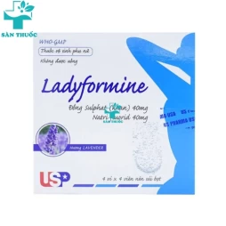 Ladyformine - Đồng sulfate 40mg + Natri fluorid 40mg US Pharma USA