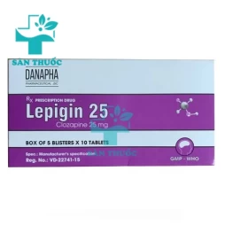 Lepigin 25 Danapha - Thuốc điều trị tâm thần phân liệt