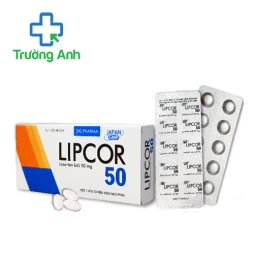 Lipcor 50 DHG Pharma - Thuốc điều trị tăng huyết áp dạng uống