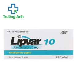 Lipvar 10 DHG Pharma - Thuốc điều trị tăng cholesterol máu