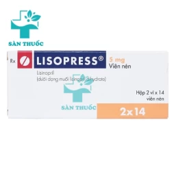 Lisopress 5mg - Thuốc điều trị huyết áp cao hiệu quả