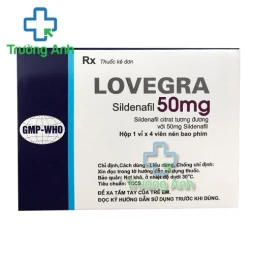 Lovegra 50mg Pharbaco - Thuốc điều trị rối loạn cương dương